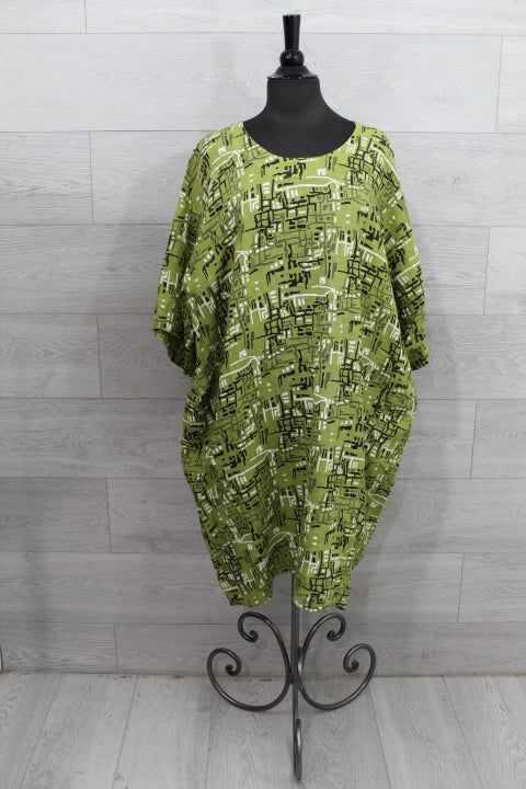 Made In Italy - Bricks Print Dress - FINAL SALE ITEM