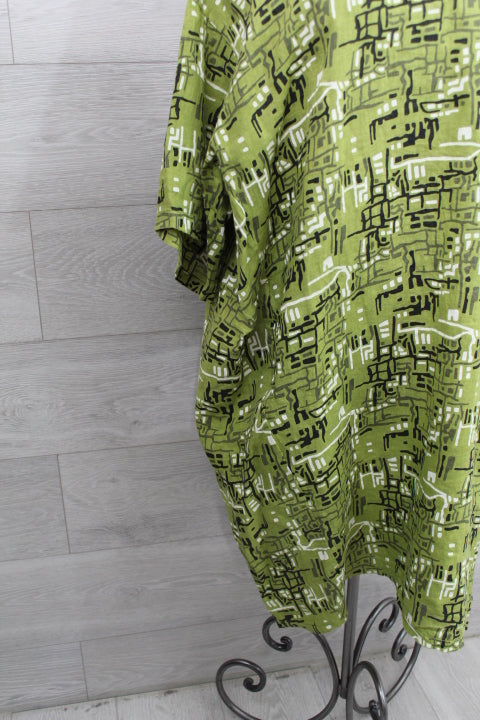 Made In Italy - Bricks Print Dress - FINAL SALE ITEM