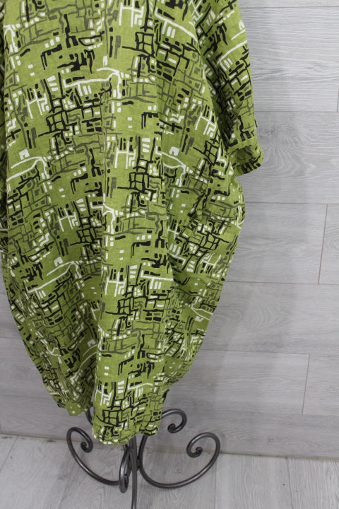 Made In Italy - Bricks Print Dress - FINAL SALE ITEM