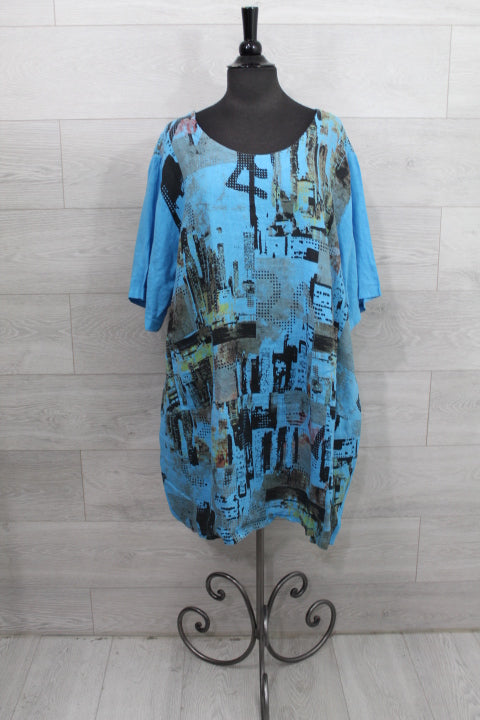 Made In Italy - City Print Dress - FINAL SALE ITEM