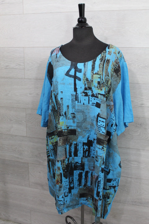 Made In Italy - City Print Dress - FINAL SALE ITEM