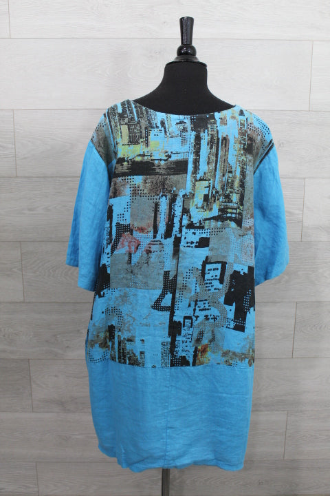 Made In Italy - City Print Dress - FINAL SALE ITEM