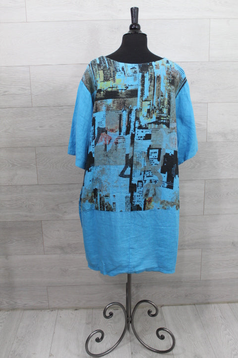 Made In Italy - City Print Dress - FINAL SALE ITEM