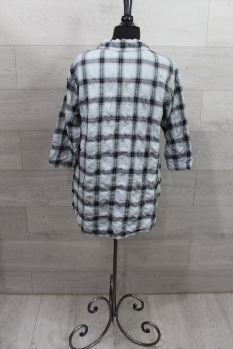 Cut Loose Crinkle Plaid - High Low Shirt