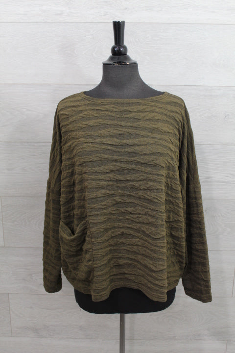 Cut Loose Texture Char Knit - One Size Pocket FINAL SALE ITEM