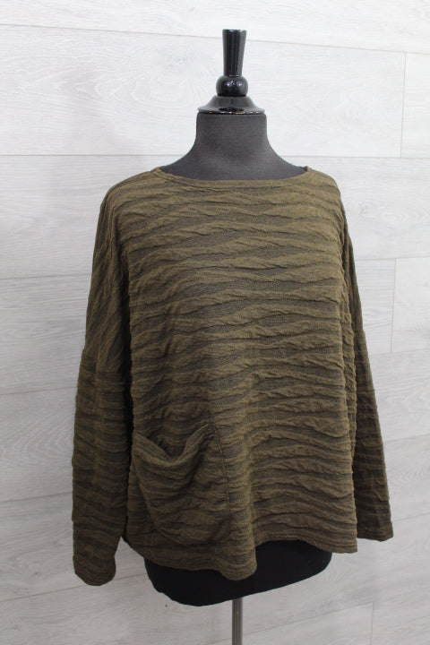 Cut Loose Texture Char Knit - One Size Pocket FINAL SALE ITEM