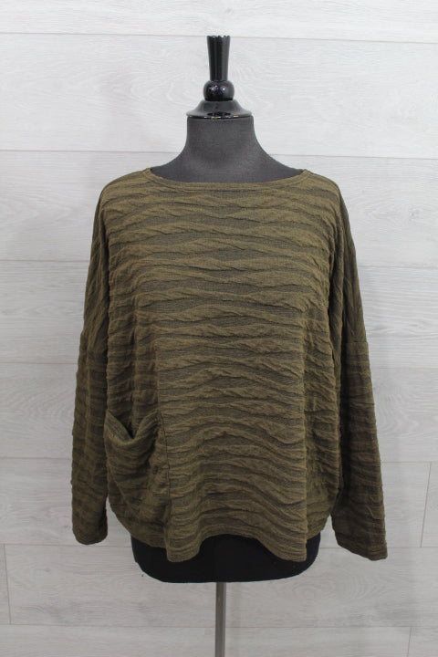 Cut Loose Texture Char Knit - One Size Pocket FINAL SALE ITEM