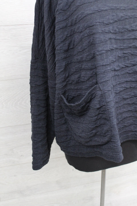 Cut Loose Texture Char Knit - One Size Pocket