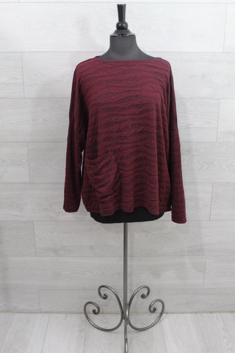 Cut Loose Texture Char Knit - One Size Pocket FINAL SALE ITEM