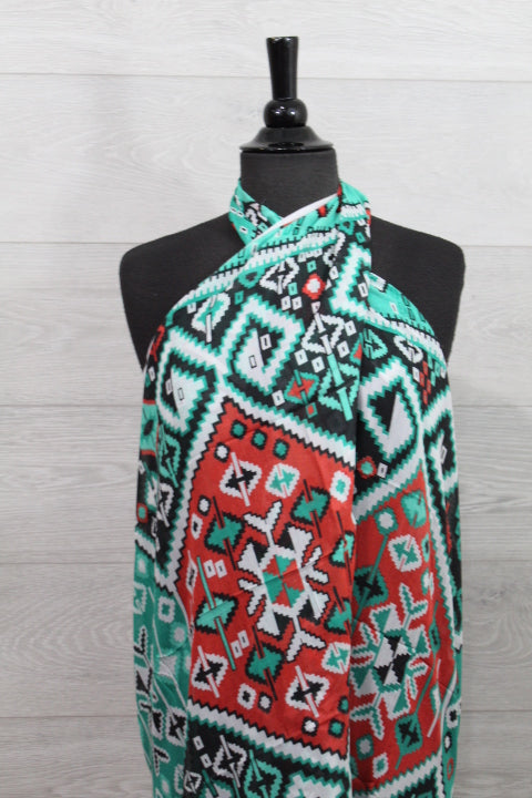 Aztec Print Maya Scarf