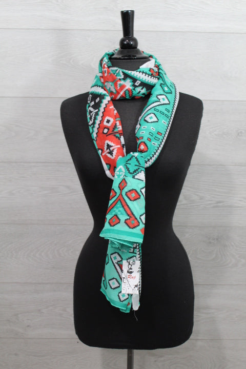 Aztec Print Maya Scarf