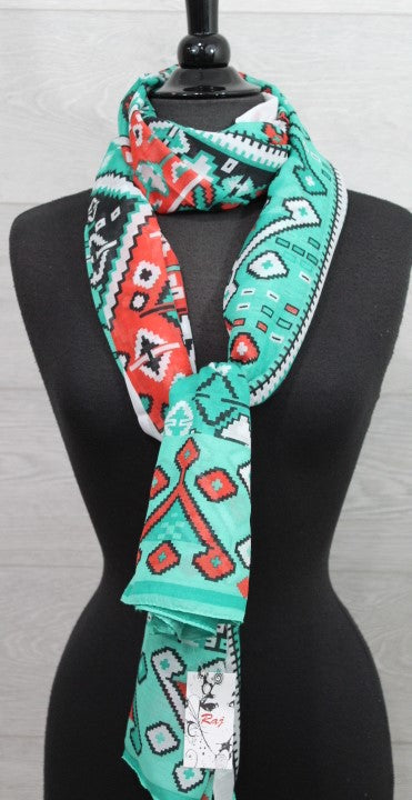 Aztec Print Maya Scarf