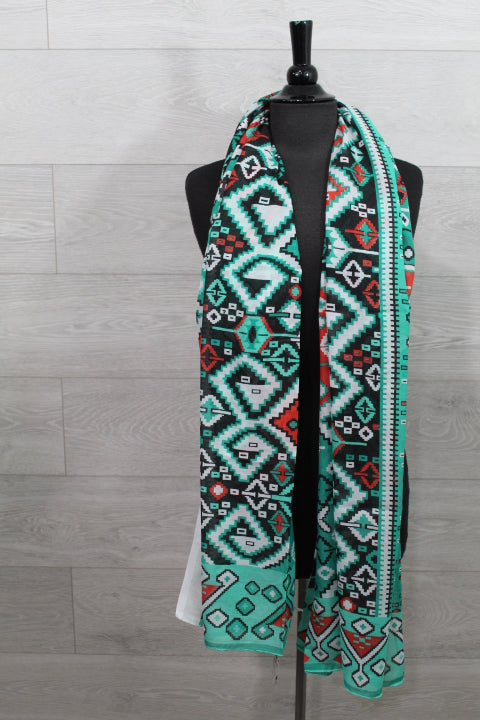 Aztec Print Maya Scarf