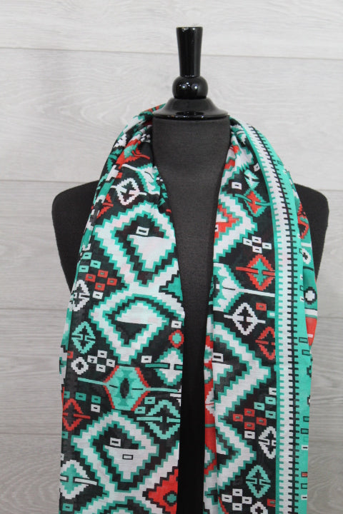 Aztec Print Maya Scarf