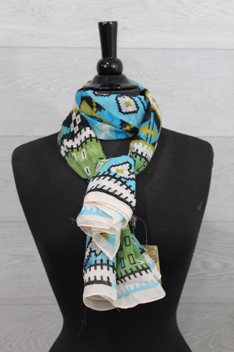 Aztec Print Maya Scarf Square