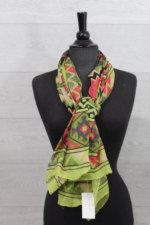 Aztec Print Maya Scarf Square