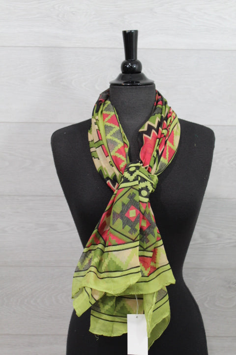 Aztec Print Maya Scarf Square