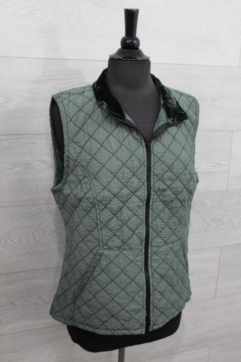 Cut Loose Quilted Parachute - Zip Front Quilted Vest