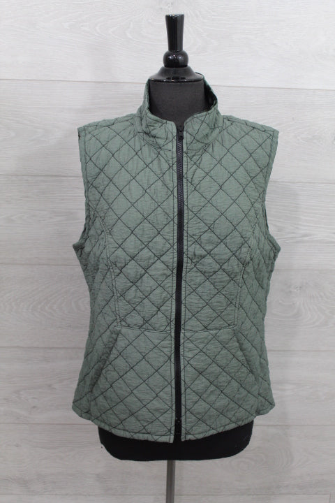 Cut Loose Quilted Parachute - Zip Front Quilted Vest