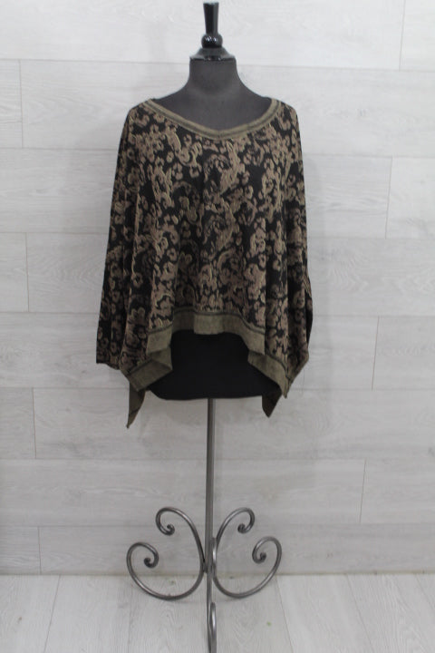 Cut Loose Floral Jacquard - One Size Deep V FINAL SALE ITEM