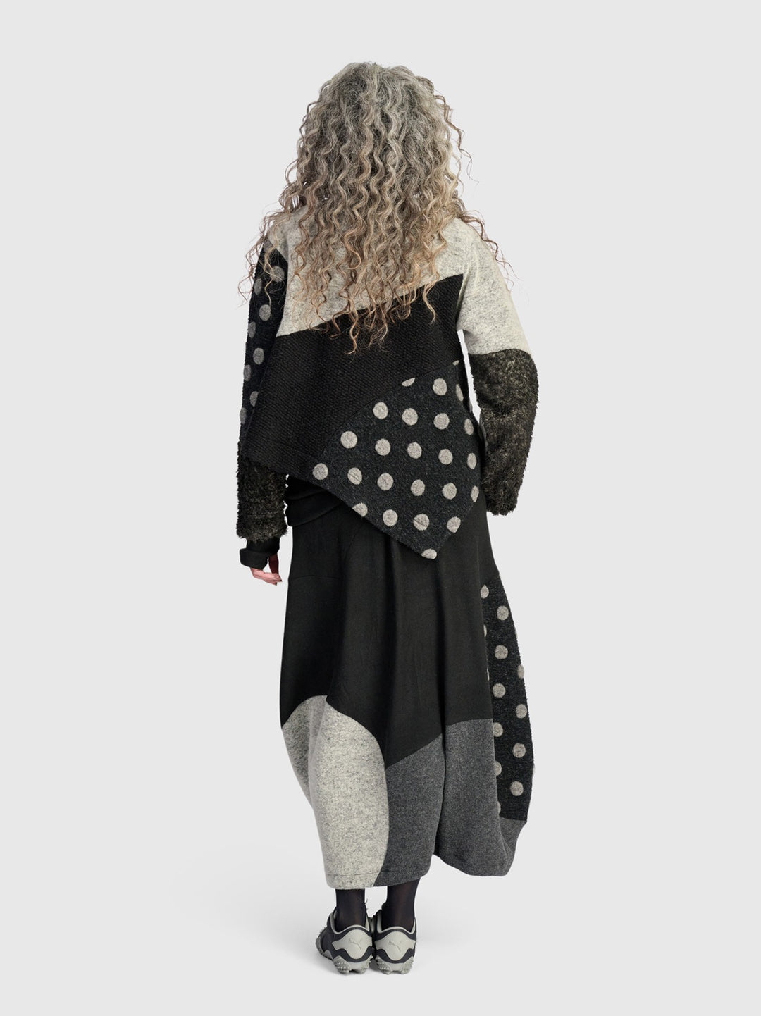 Alembika Clothing - Urban Cozy Maxi Skirt, Storm Mix