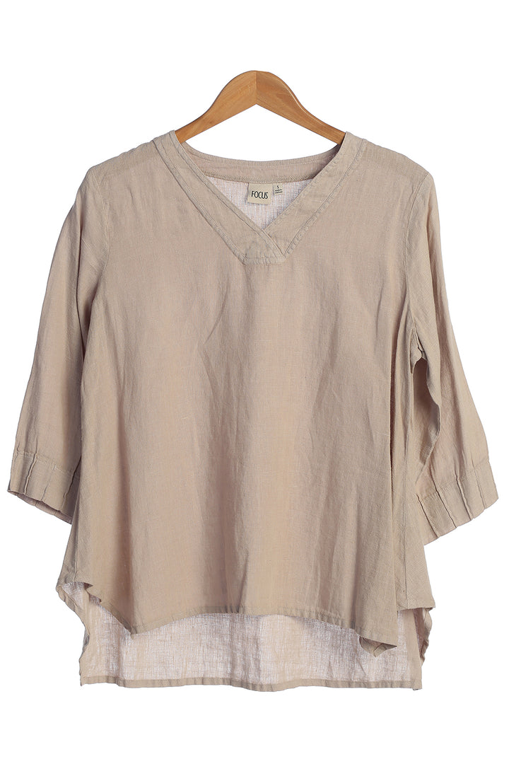 Focus Clothing -  3/4 SLEEVE TUNIC FINAL SALE ITEM