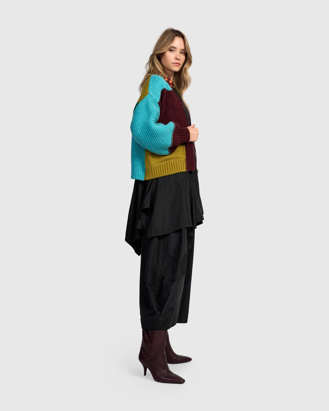 Alembika Clothing - Carnival Chunky Cardigan, Primary Mix