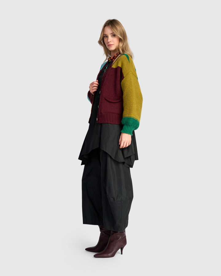 Alembika Clothing - Carnival Chunky Cardigan, Primary Mix