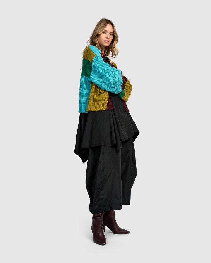 Alembika Clothing - Carnival Chunky Cardigan, Primary Mix