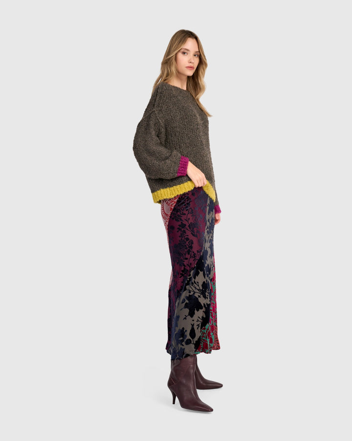 Alembika Clothing - Riff Boucle Sweater, Truffle