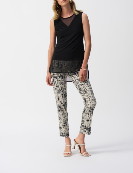 Joseph Ribkoff - Millennium Abstract Print Slim Fit Pants