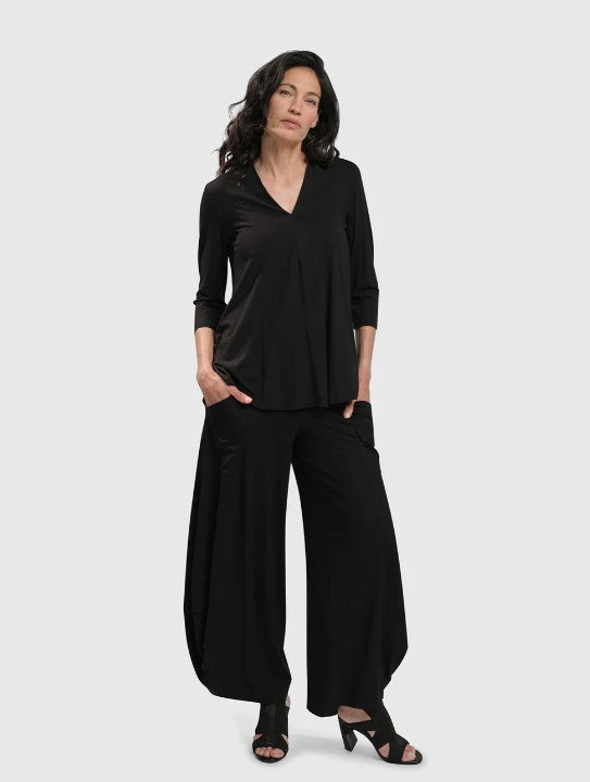 Alembika Pant - Essential Punto Pockets Pants, Black