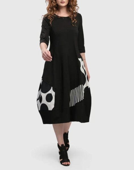 Alembika Clothing - Urban Broadway Cocoon Dress, Mono