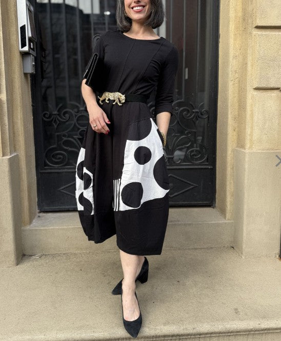 Alembika Clothing - Urban Broadway Cocoon Dress, Mono