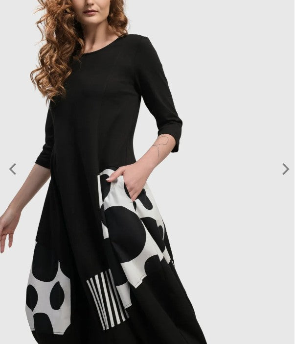 Alembika Clothing - Urban Broadway Cocoon Dress, Mono