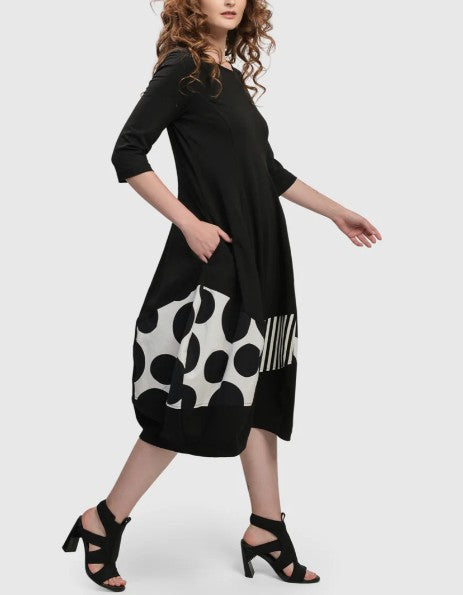 Alembika Clothing - Urban Broadway Cocoon Dress, Mono