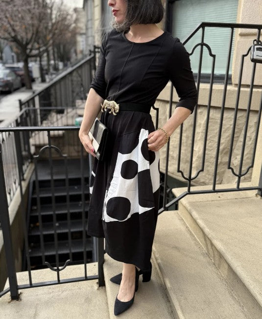 Alembika Clothing - Urban Broadway Cocoon Dress, Mono