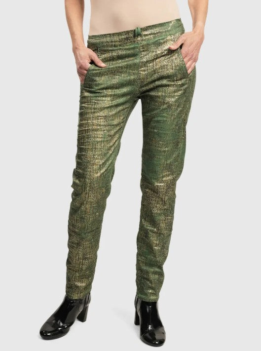 Alembika Clothing - Iconic Stretch Jeans Desires, Green FINAL SALE ITEM