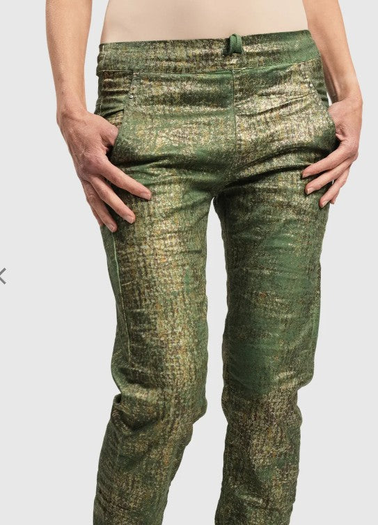 Alembika Clothing - Iconic Stretch Jeans Desires, Green FINAL SALE ITEM