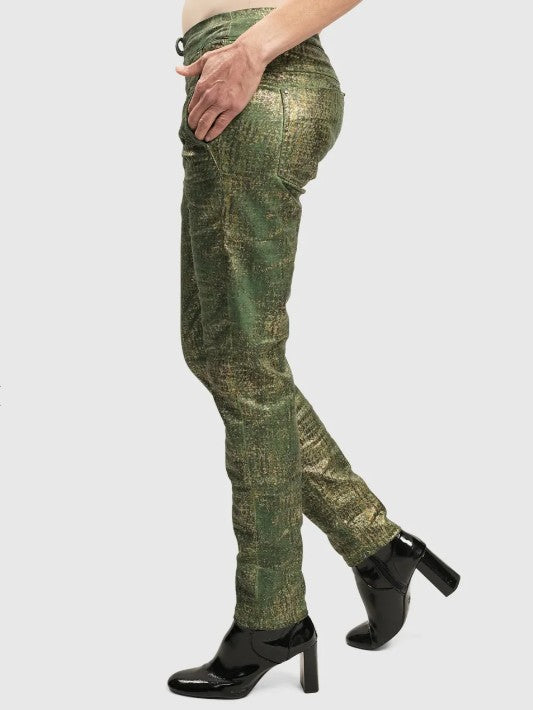 Alembika Clothing - Iconic Stretch Jeans Desires, Green FINAL SALE ITEM