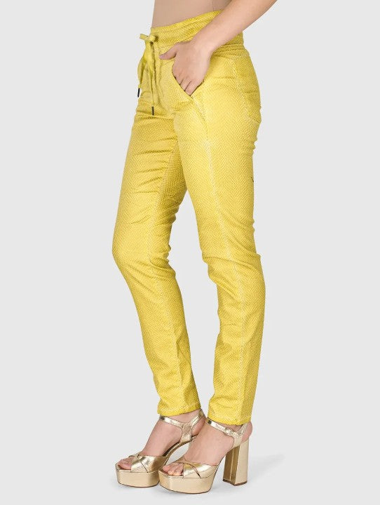 Alembika Clothing - Iconic Stretch Jeans, Honey Snake