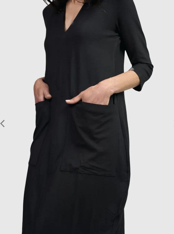 Alembika Essentials - Essential Cargo Dress, Black