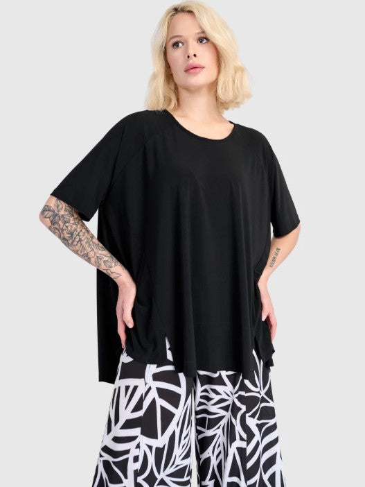 Alembika Essentials - Essential Trapeze Pullover Tee, Black