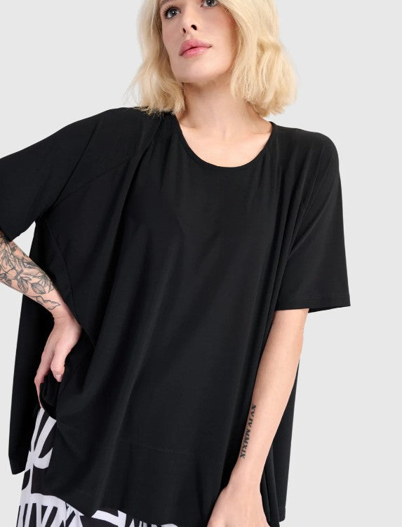Alembika Essentials - Essential Trapeze Pullover Tee, Black
