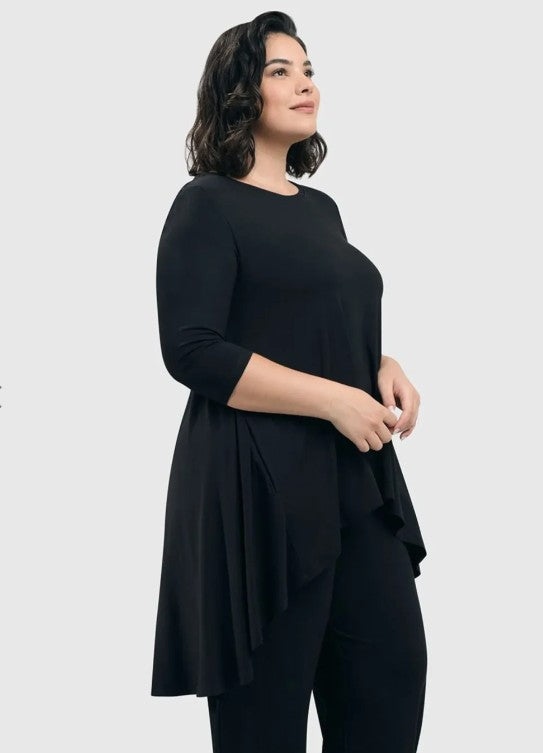 Alembika Essentials - Essential Swing Tunic Top, Black
