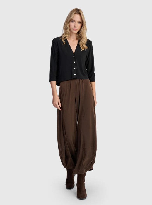 Alembika Essentials - Essential Slinky Punto Pants, Sepia