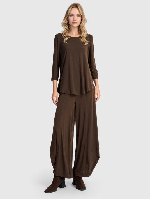 Alembika Essentials - Essential Slinky Punto Pants, Sepia