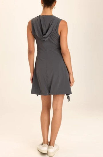 Wearables By XCVI - Sumi Active Whisper Stretch Hooded Cargo Mini Dress