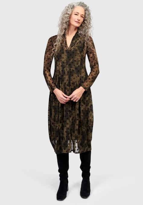Alembika Dresses - Grove Mesh Cocoon Dress, Antique