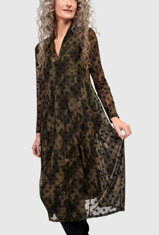 Alembika Dresses - Grove Mesh Cocoon Dress, Antique